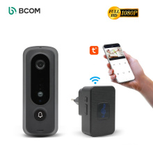 Bcom Video Doorbell outdoor storage mode 1080p Night Vision Rechargeable WiFi Smart Wireless Doorbell